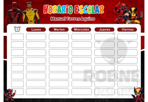 Dead Pool Wolweren Horario Escolar